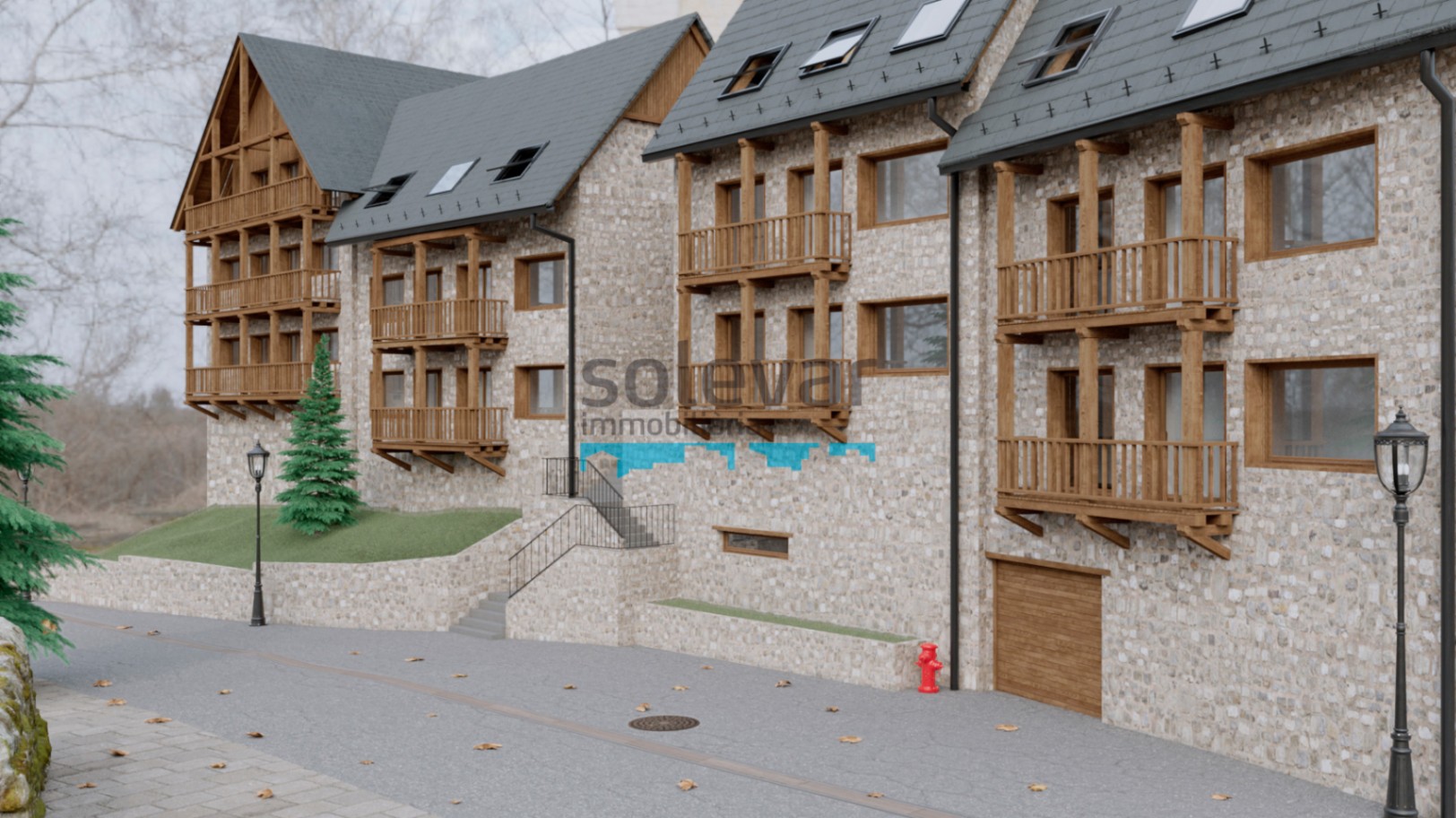 TOWNHOUSE WITH PARKING AND STORAGE ROOM IN THE ARAN VALLEY